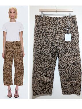 Pistola | Tori High Rise Cropped Utility Pant In Feline